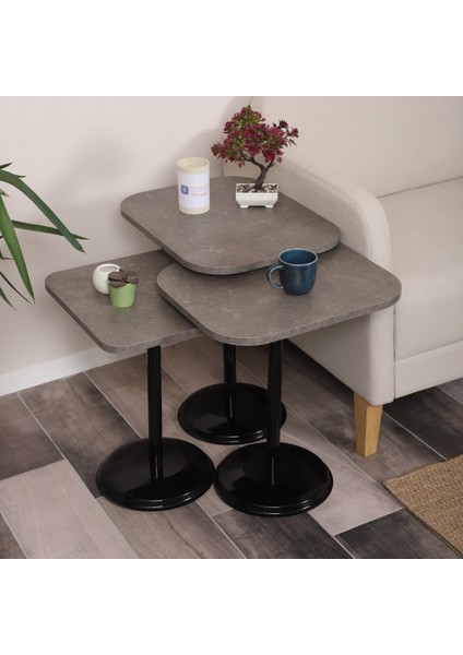 Vertino Zigon Sehpa Mdf Tabla Alt Mekanizma Demir Siyah Renk modelleri