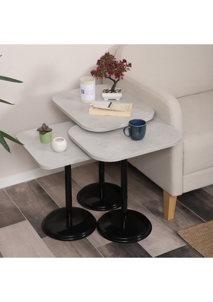 Vertino Zigon Sehpa Mdf Tabla Alt Mekanizma Demir Siyah Renk modelleri