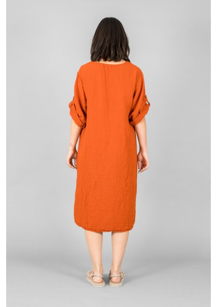 Müslin Kadın Düğme Deteylı Elbise fırsatları