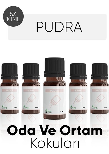 Bebek Pudra Esansiyel Koku Yağı Buhardanlık Yağı Difüzör Esansı Hobi Esans Ortam Oda Kokusu 5X10 ml