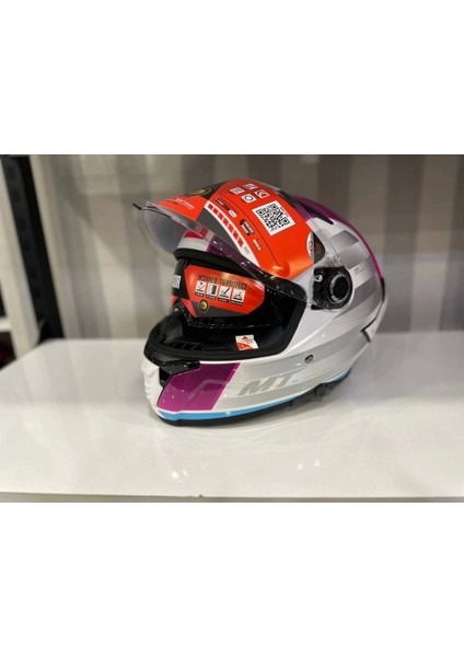 Kask mt Thunder 4 Sv Tears C8 Parlak Inci Beyaz/pembe indirimleri