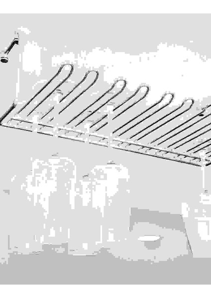 Tavana Bağlantılı Krom Kadeh Askısı, 5 Bölmeli indirimleri