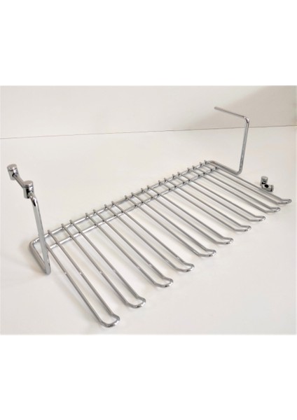 Tavana Bağlantılı Krom Kadeh Askısı, 5 Bölmeli