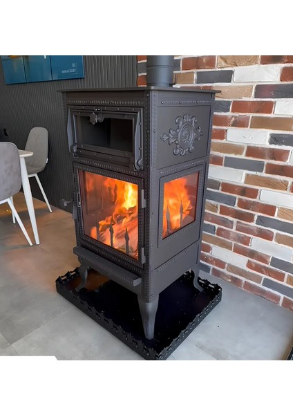 Üç Camlı Fırınlı Şömine