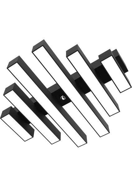 Parrılla ( Siyah Kasa, Beyaz Işık ) Ledli Modern Plafonyer LED Avize, Salon, Mutfak, Oturma Odası fiyatları