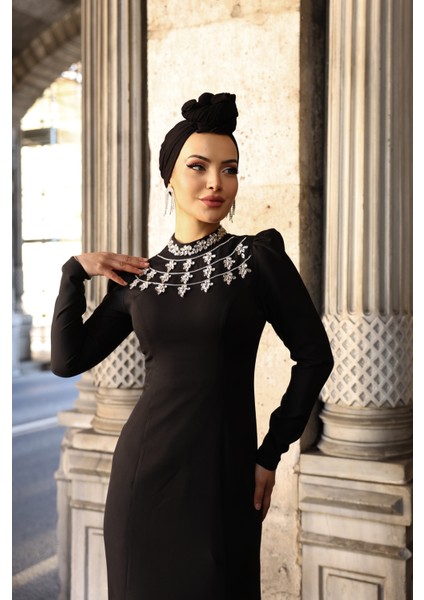 Yakası Taşlı Abiye Peri 1047 fiyatları