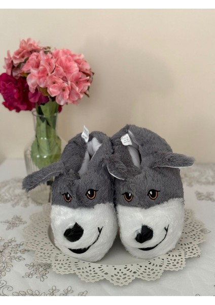 Konfor Sevimli Köpek Figürlü Peluş Panduf Ünisex Hayvanlı Panduf.. fiyatları
