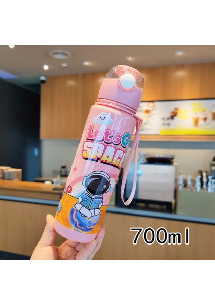 Astronot 700ML Su Matarası Su Şişesi Suluk Bpa Içermez Suluk (Sticker Hediyeli)