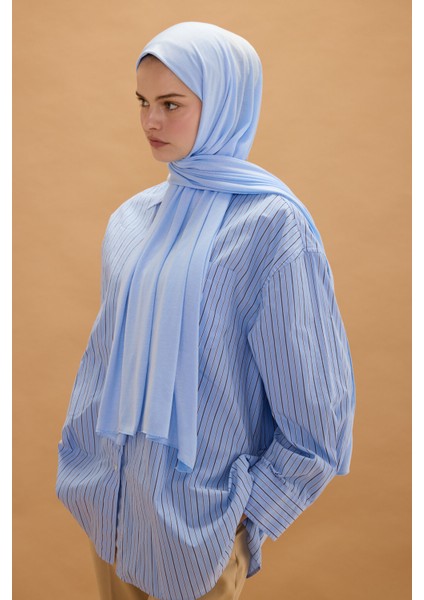 Camellia Scarfs Bambu Penye Şal - Bebe Mavisi modelleri