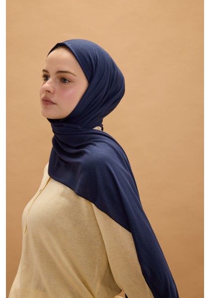 Camellia Scarfs Bambu Penye Şal - Lacivert fiyatları