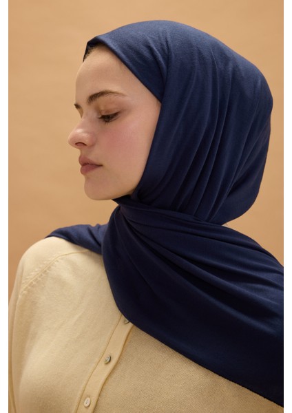 Camellia Scarfs Bambu Penye Şal - Lacivert fırsatları