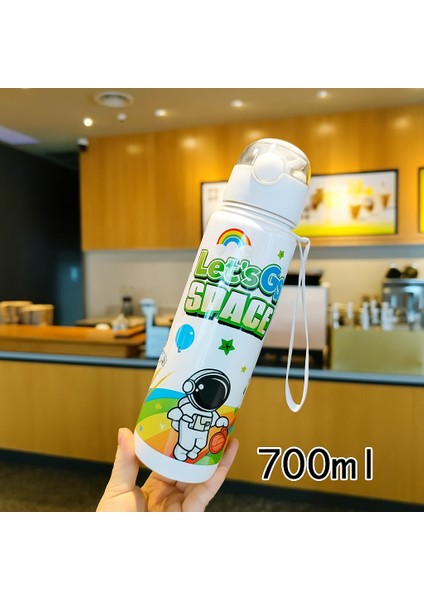 Astronot 700ML Su Matarası Su Şişesi Suluk Bpa Içermez Suluk (Sticker Hediyeli)