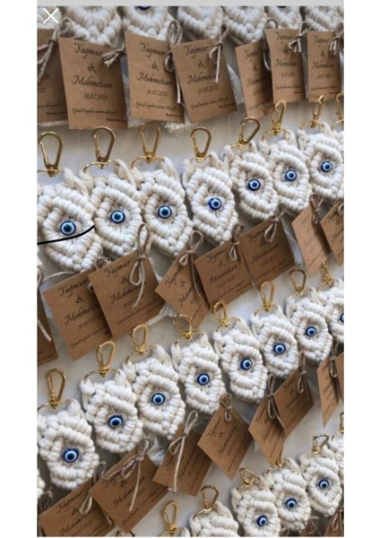 El Örmesi Makrome Anahtarlık Seti, 25 Adet El Yapımı Dekoratif Ve Uzun Ömürlü Anahtarlık Koleksiyonu modelleri