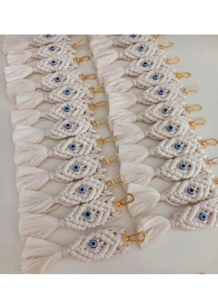 El Örmesi Makrome Anahtarlık Seti, 25 Adet El Yapımı Dekoratif Ve Uzun Ömürlü Anahtarlık Koleksiyonu fırsatları