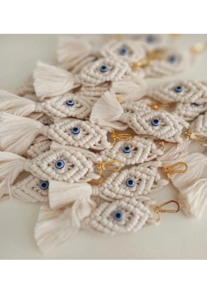 El Örmesi Makrome Anahtarlık Seti, 25 Adet El Yapımı Dekoratif Ve Uzun Ömürlü Anahtarlık Koleksiyonu indirimleri