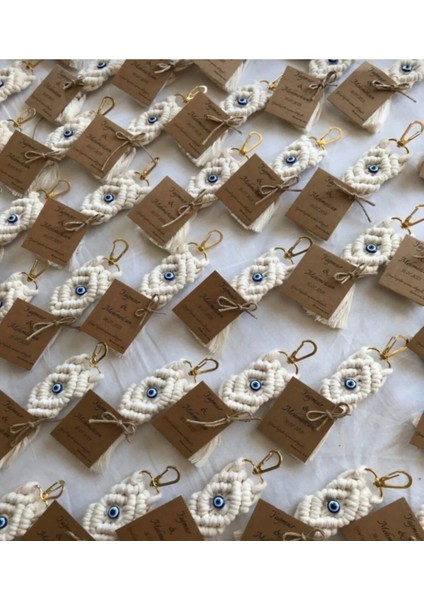 El Örmesi Makrome Anahtarlık Seti, 25 Adet El Yapımı Dekoratif Ve Uzun Ömürlü Anahtarlık Koleksiyonu