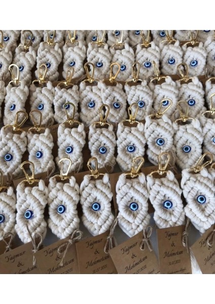 El Örmesi Makrome Anahtarlık Seti, 25 Adet El Yapımı Dekoratif Ve Uzun Ömürlü Anahtarlık Koleksiyonu