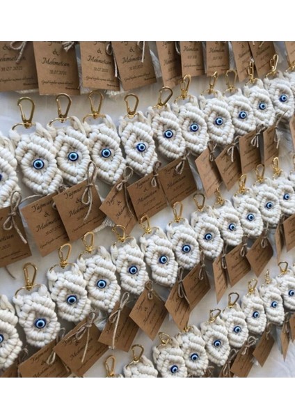 El Örmesi Makrome Anahtarlık Seti, 25 Adet El Yapımı Dekoratif Ve Uzun Ömürlü Anahtarlık Koleksiyonu