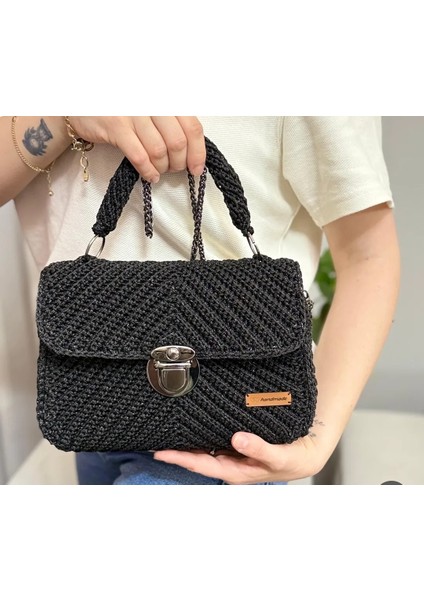 Bayan Kanvas Siyah Renk Çanta