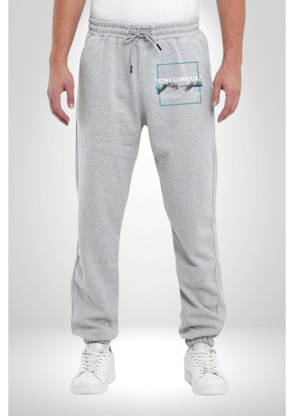 Meraklı Kal Sokak Style Erkek Kadın Gri Lastikli Bel Paca Eşofman Altı modelleri