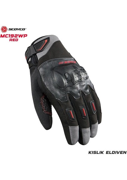 MC192WP Kışlık Motosiklet Eldiveni