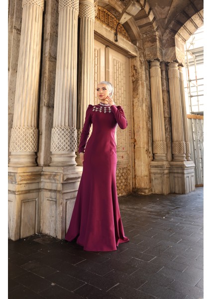 Yakası Taşlı Abiye Peri 1047