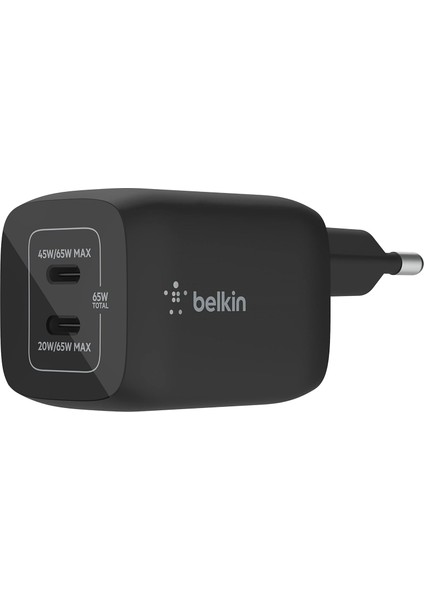 65W Dual USB Type C Duvar Şarj Cihazı, Gan Teknolojisi ile Hızlı Şarj Güç Dağıtımı 3.0, USB C fiyatları