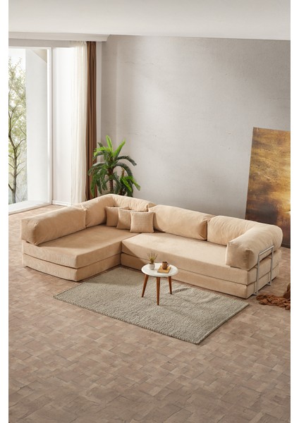 Legom Petek Aktivite Koltuğu Yatak Olabilen Çok Amaçlı Kanepe L Koltuk Bej