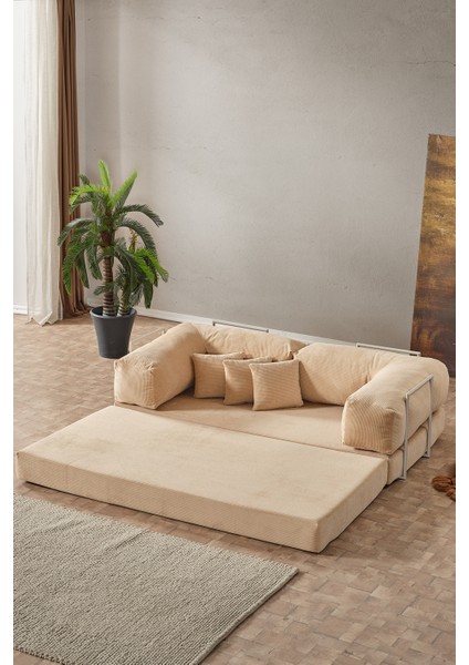 Legom Petek Aktivite Koltuğu Yatak Olabilen Çok Amaçlı Kanepe L Koltuk Bej indirimleri