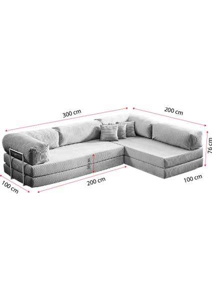 Legom Petek Aktivite Koltuğu Yatak Olabilen Çok Amaçlı Kanepe L Koltuk Bej