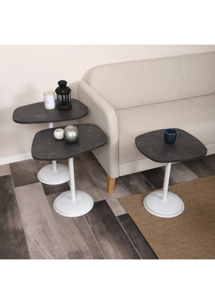 Silvavera Zigon Sehpa Mdf Tabla Alt Mekanizma Demir Beyaz Renk fırsatları