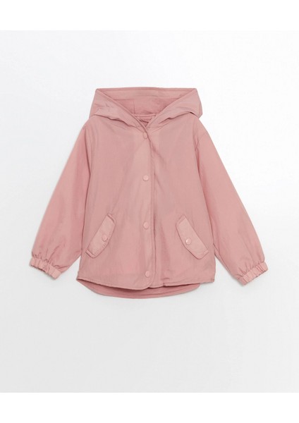 Lcw Kids Pembe Kapüşonlu Kız Çocuk Yağmurluk