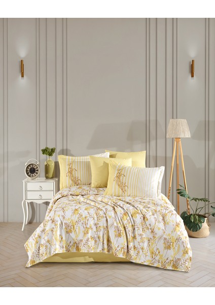 Healing Stones Kehribar %100 Pamuk Çift Kişilik Pike Takımı (Hipoalerjenik, Özel Seri)