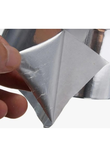 Alüminyum Folyo Bant 44 mm x 20 Metre Sızdırmaz Yanmaz Soba Borusu Bandı (2 Adet) fiyatları