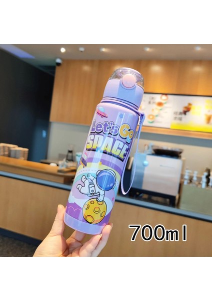 Astronot 700ML Su Matarası Su Şişesi Suluk Bpa Içermez Suluk (Sticker Hediyeli)