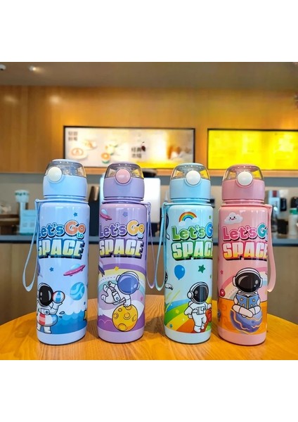 Astronot 700ML Su Matarası Su Şişesi Suluk Bpa Içermez Suluk (Sticker Hediyeli) fırsatları