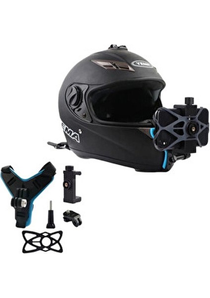 Kasklara Uyumlu Gopro Telefon ve Aksiyon Kamera Tutucu Kask Çene Telefon Kamera Tutacağı modelleri