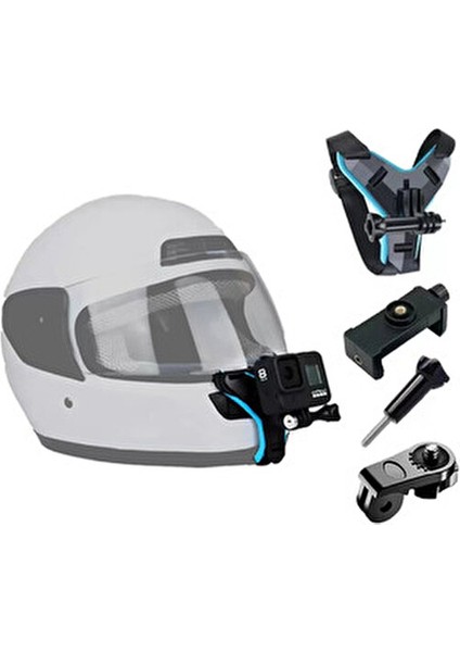Kasklara Uyumlu Gopro Telefon ve Aksiyon Kamera Tutucu Kask Çene Telefon Kamera Tutacağı fırsatları