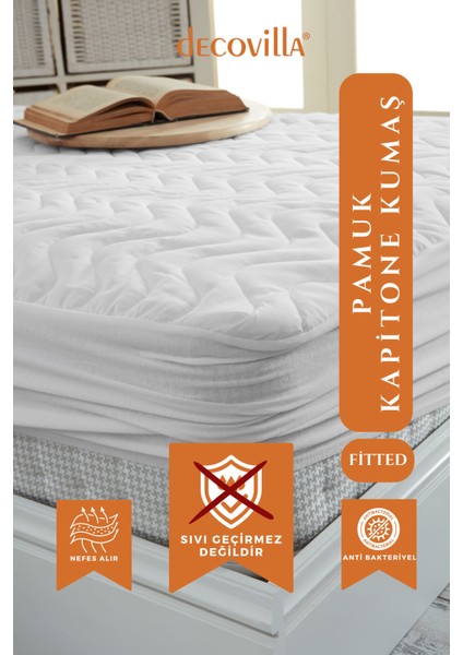 Kapitone Fitted Telalı Yatak Koruyucu Çarşaf Alez
