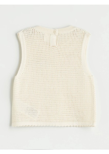 Lcw Kids Ekru Kurdele Detaylı Kız Çocuk Triko Süveter fiyatları