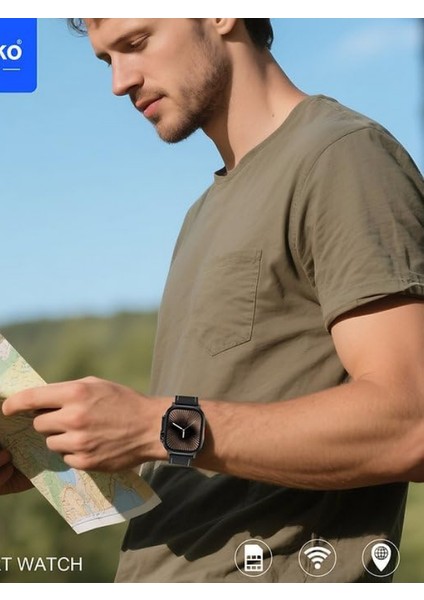 5g Android Akıllı Saat 5g Sım Destekli Dahili Kamera Gps ve 2 Çift Kayış Bayanlar ve Erkekler Için Tasarlanmıştır (Siyah) fırsatları