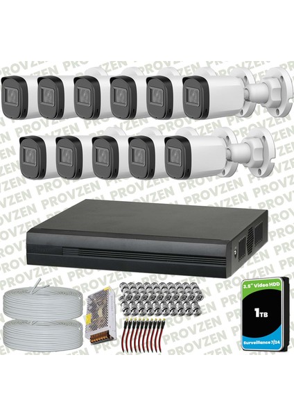 Dahua Full Hd 11 Kameralı Güvenlik Kamerası + 1tb HDD