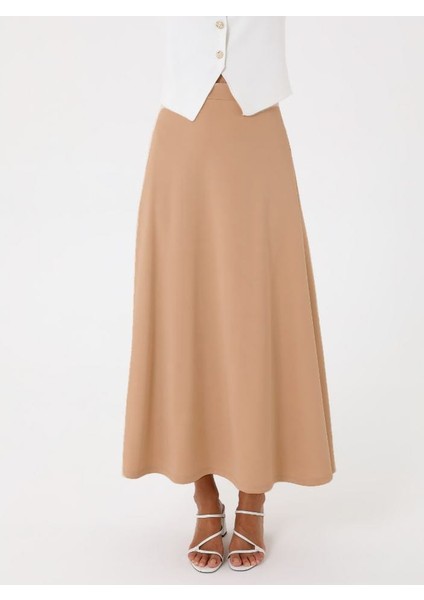 Puf Scuba Kumaş Tesettür Etek