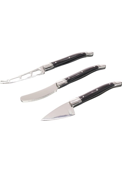 Capri Peynir Bıçak Seti (Siyah)
