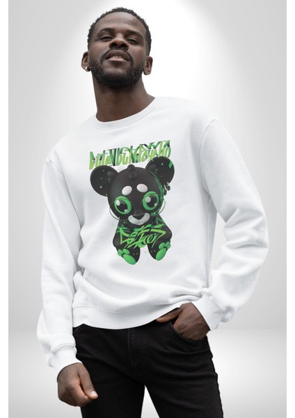 Harvey Duckman Bilim Kurgu, Fantezi Korku Erkek Kadın Unisex Dijital Baskılı Beyaz Sweatshirt fiyatları