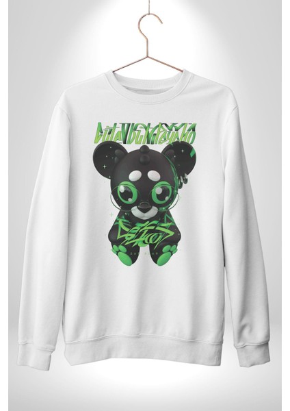 Harvey Duckman Bilim Kurgu, Fantezi Korku Erkek Kadın Unisex Dijital Baskılı Beyaz Sweatshirt modelleri