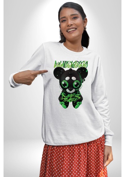 Harvey Duckman Bilim Kurgu, Fantezi Korku Erkek Kadın Unisex Dijital Baskılı Beyaz Sweatshirt fırsatları