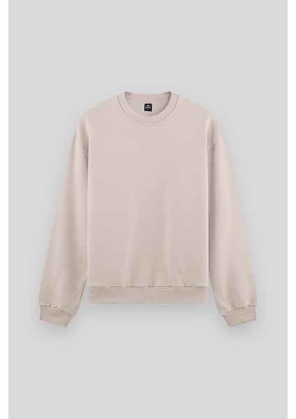 Standart Fit Basic O Yaka 2li Paket Bej-Çağla Erkek Sweatshirt - 88053 fiyatları