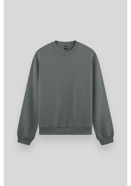 Standart Fit Basic O Yaka 2li Paket Bej-Çağla Erkek Sweatshirt - 88053 modelleri