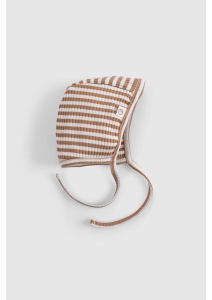 Organik Pamuklu Modal Kahverengi Bebek Ingiliz Şapka